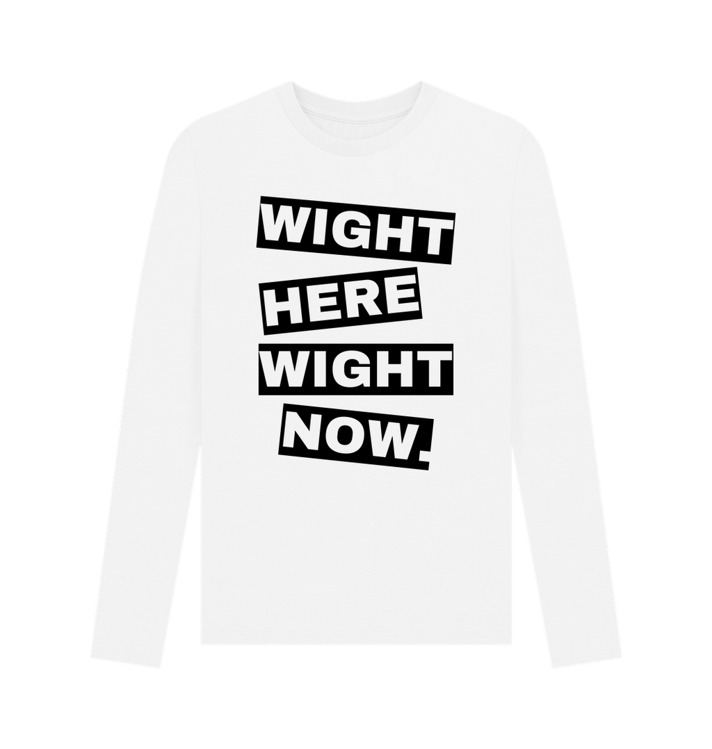 White Printed Long Sleeve T Shirt