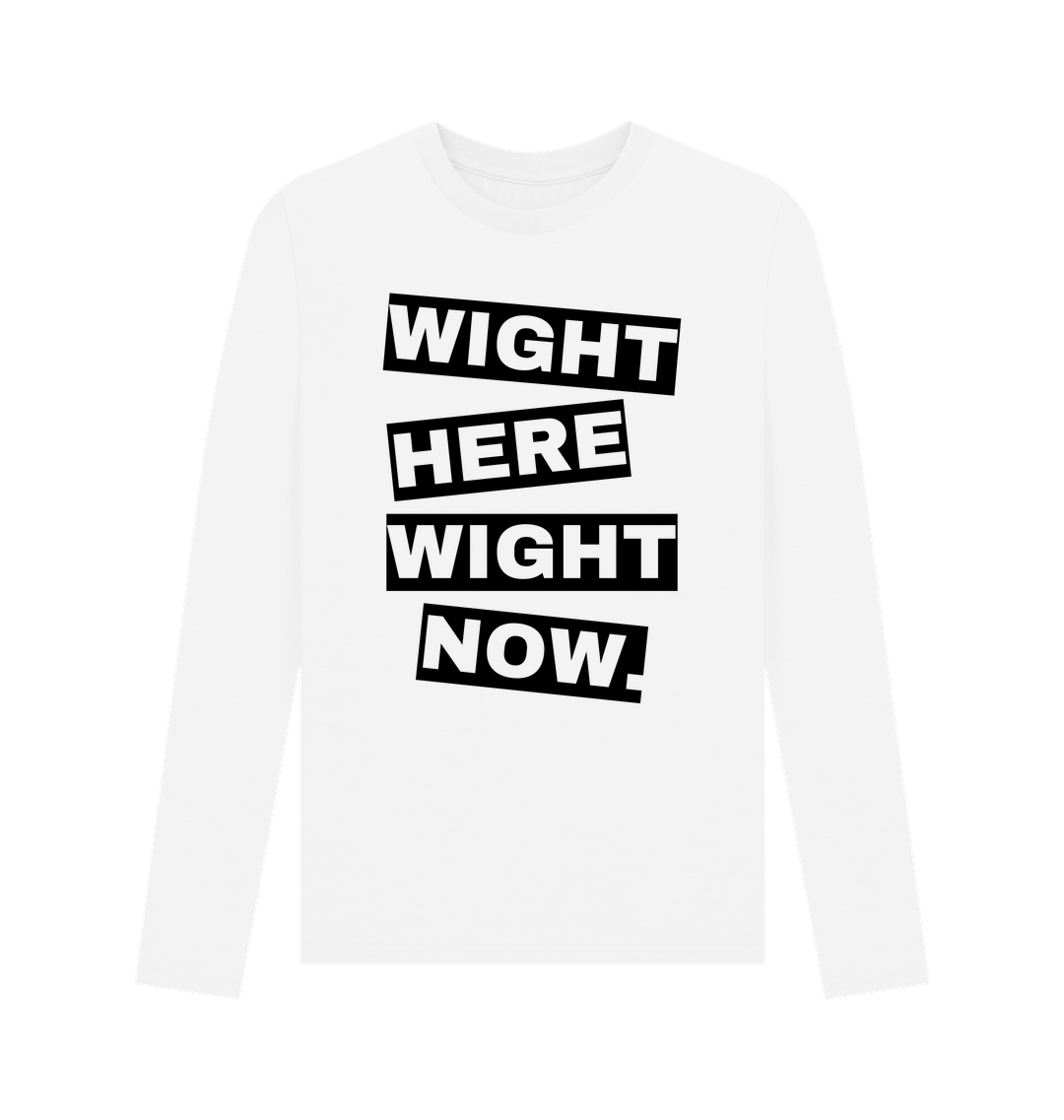 White Printed Long Sleeve T Shirt