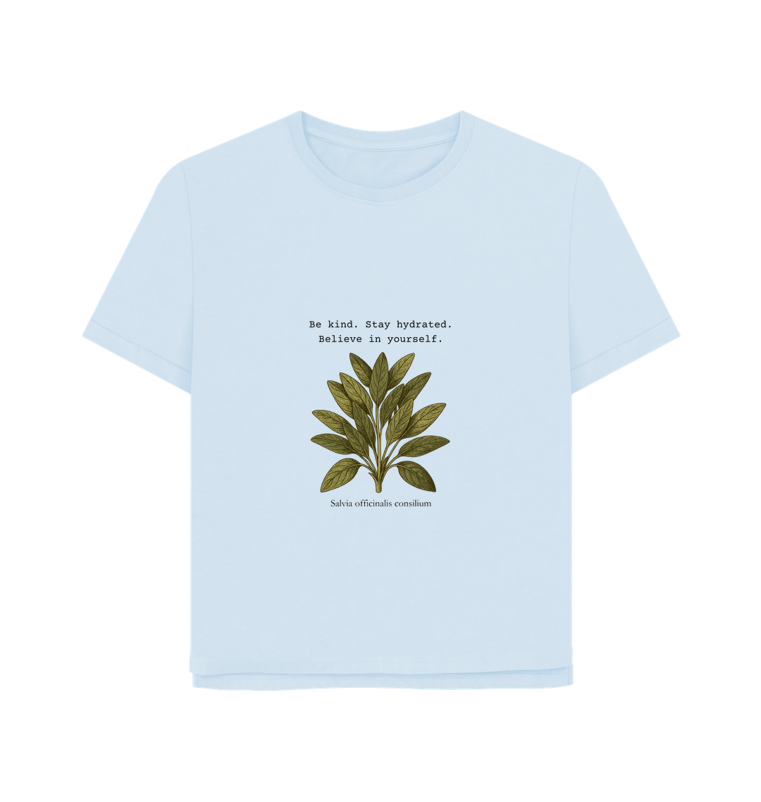 Sky Blue Printed T-shirt