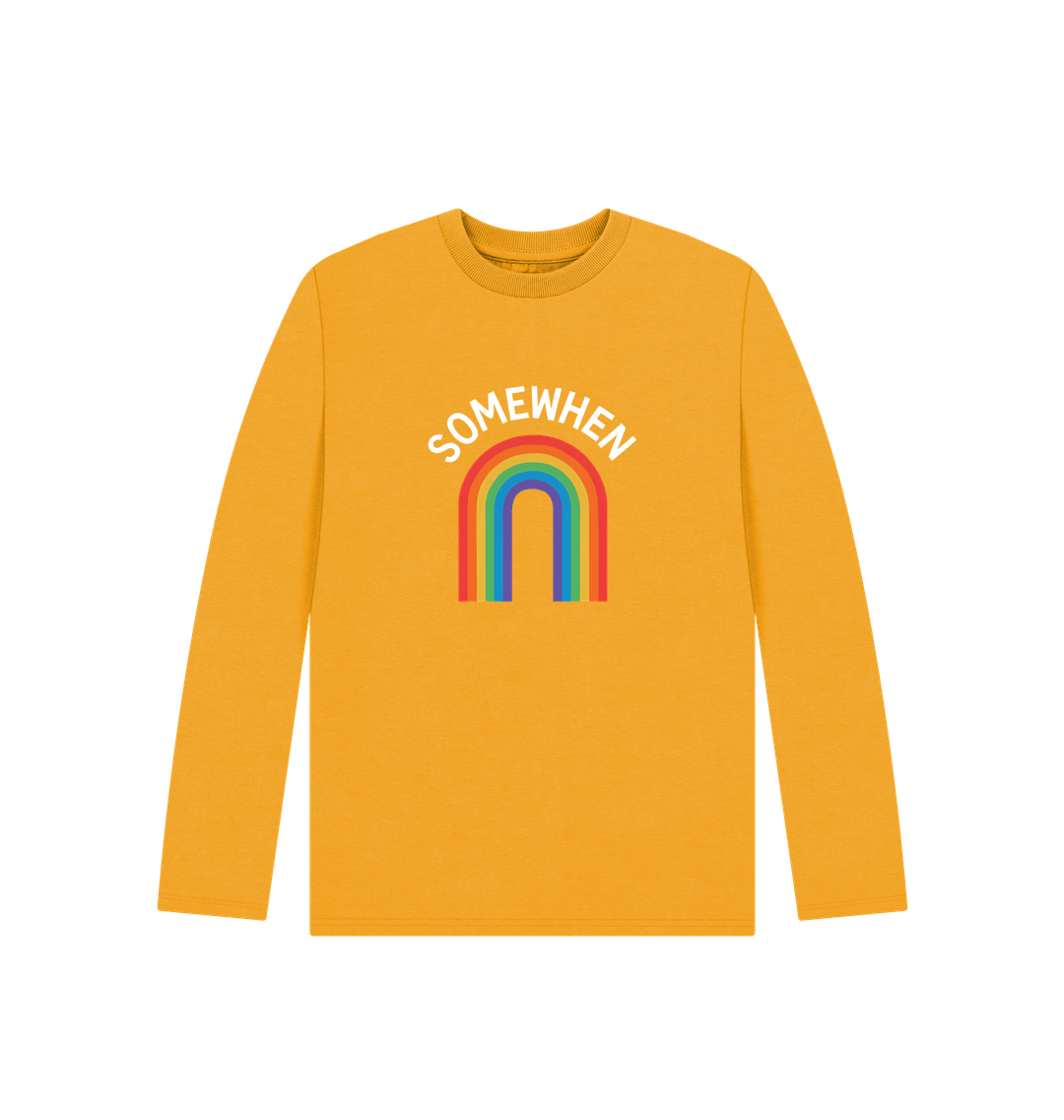 Mustard Printed Kids T-Shirt