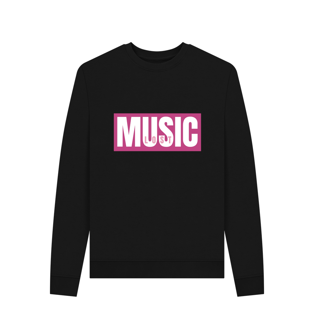 Black Printed Sweater