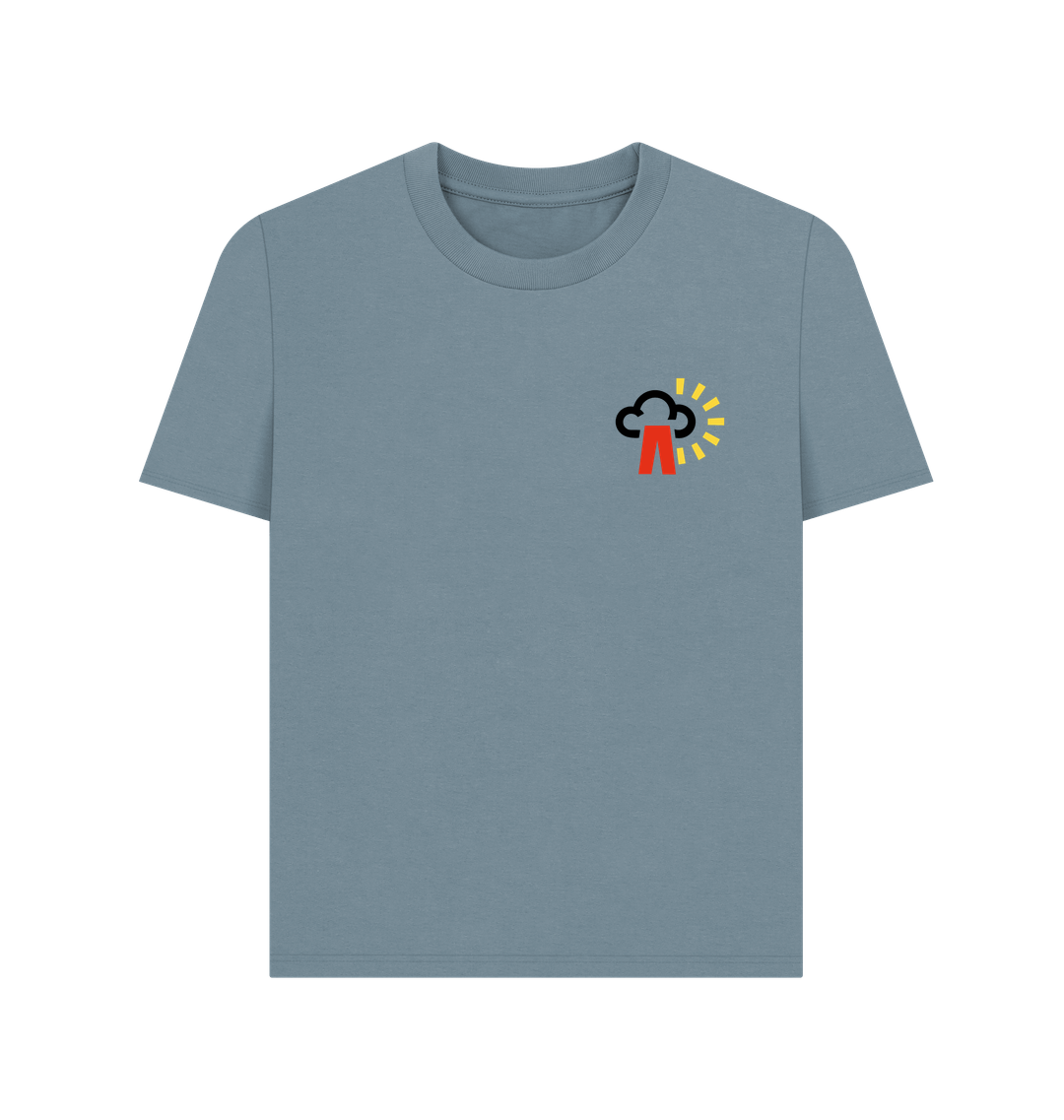 Stone Blue Printed T-shirt