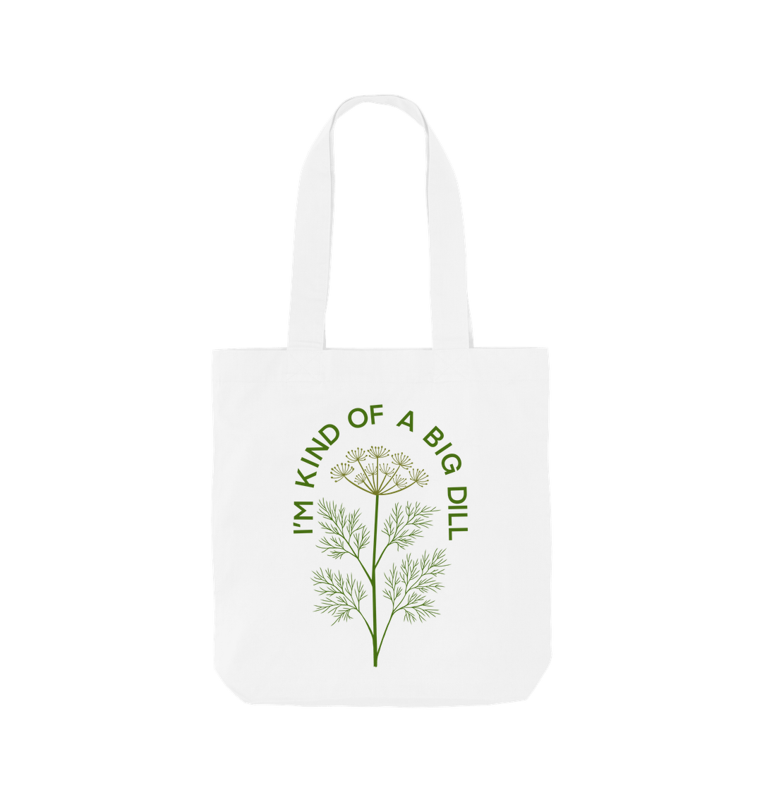 White Printed Bag Front