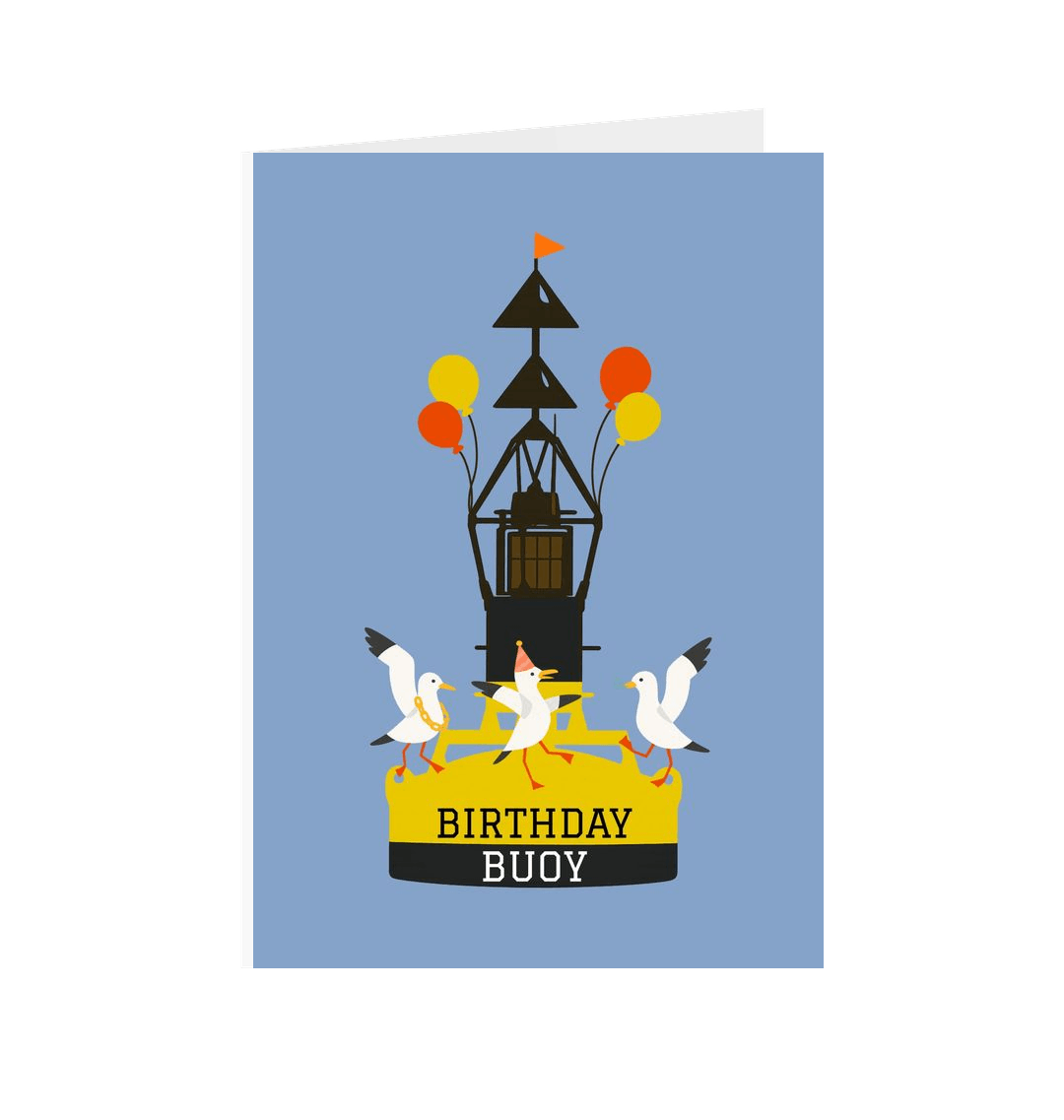 White Printed Greetings Cards Front