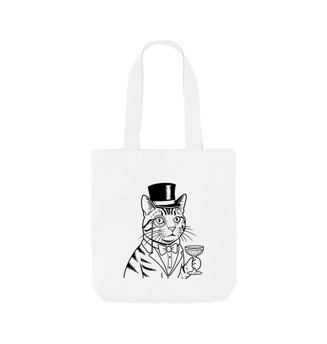 White Printed Bag