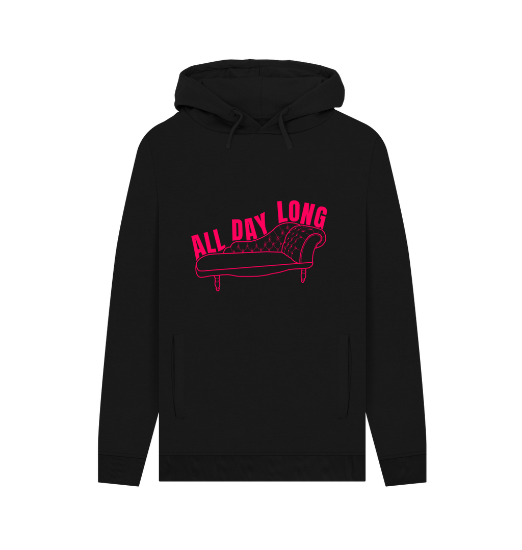 Black Printed Hoody
