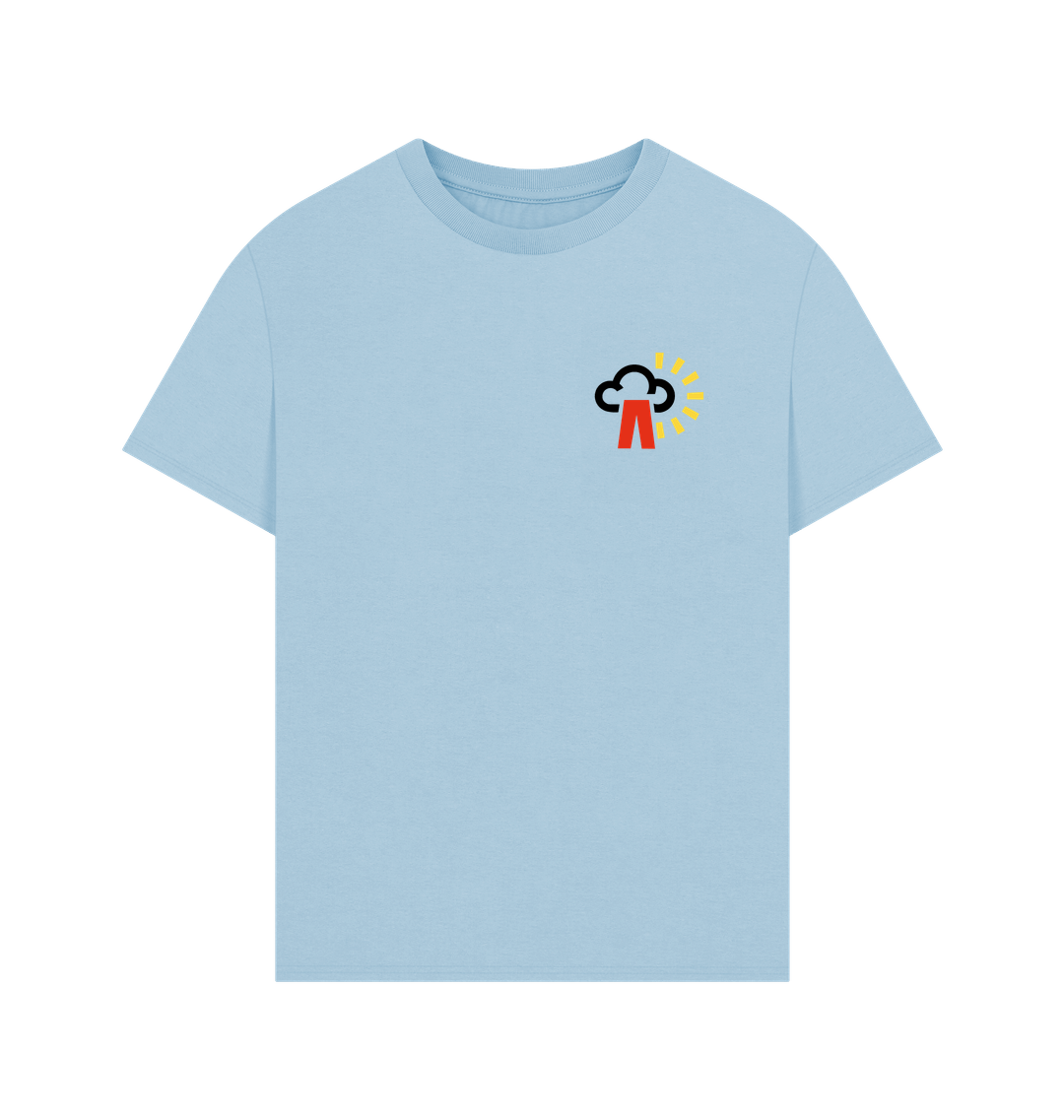 Milky Blue Printed T-shirt