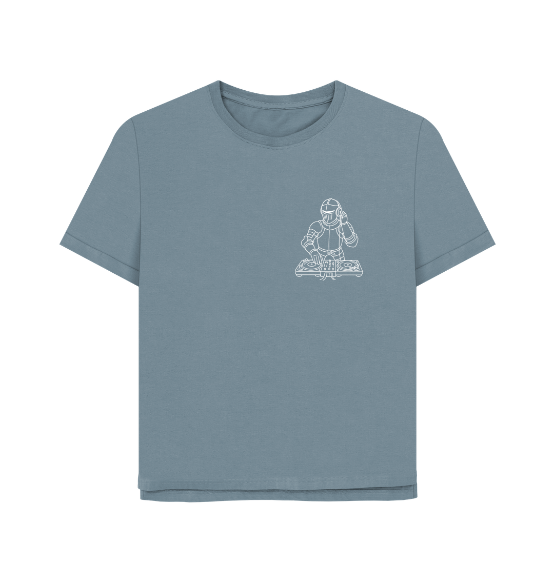 Stone Blue Printed T-shirt