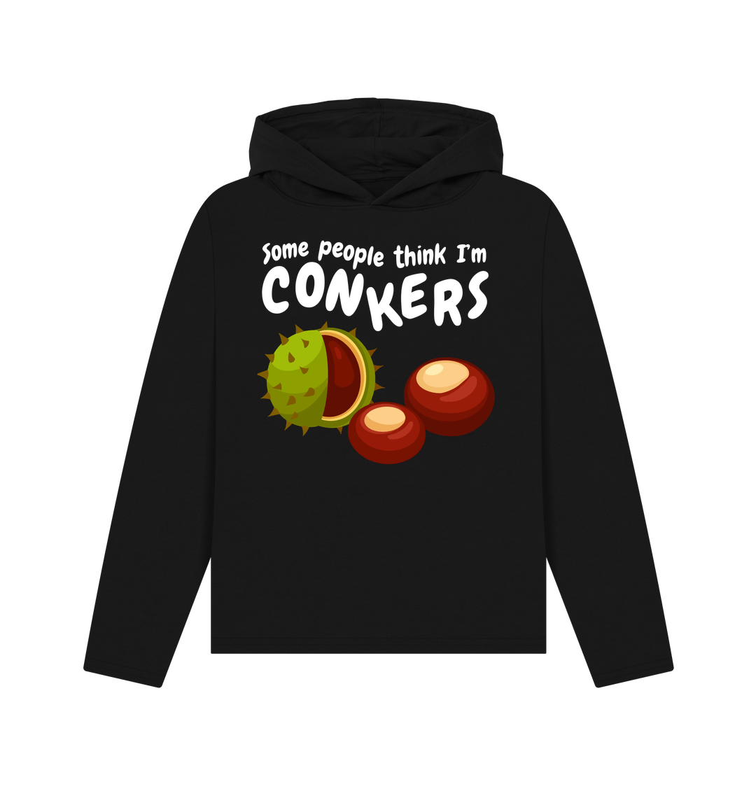 Black Printed Hoody Front