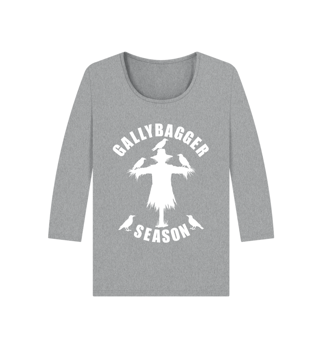 Athletic Grey Printed Long Sleeve T Shirt Front