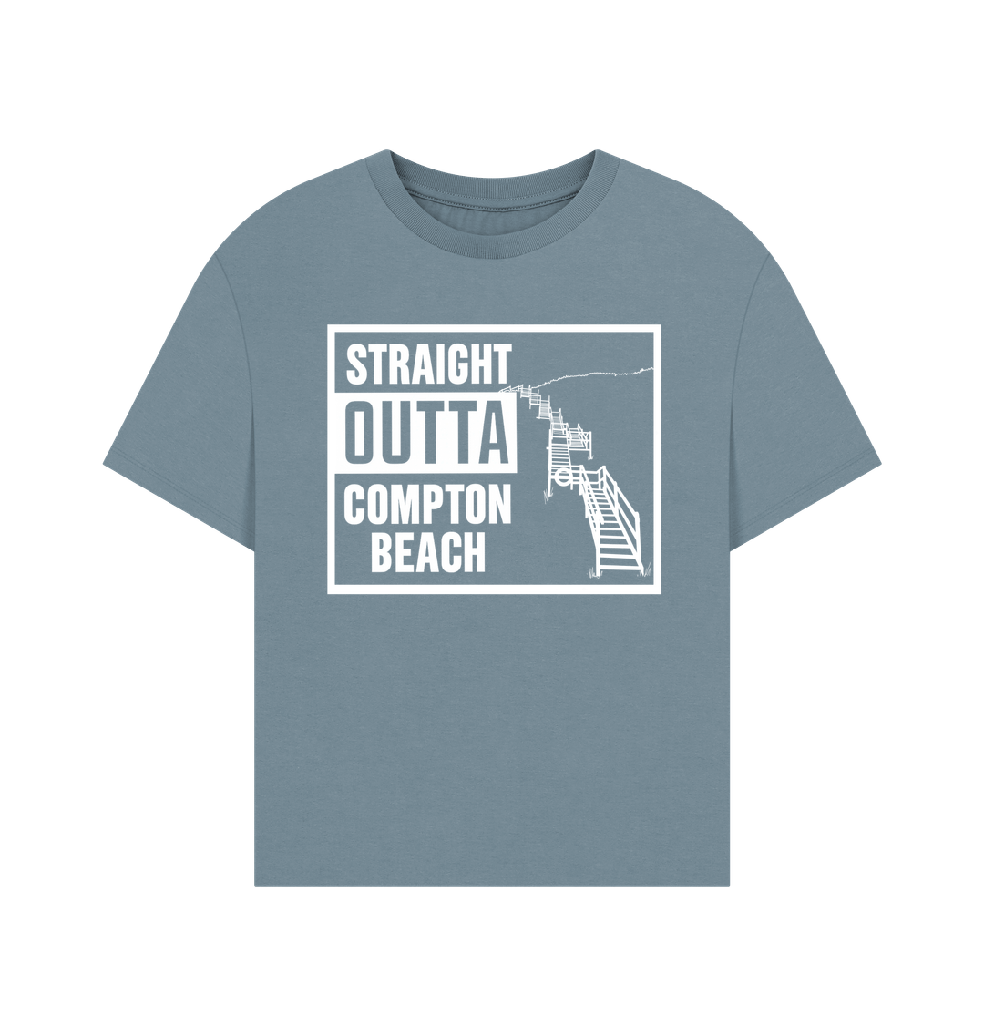 Stone Blue Printed T-shirt