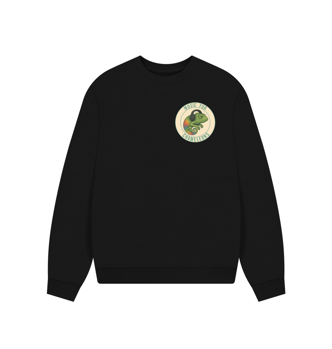 Black Printed Sweater