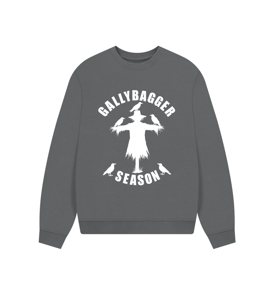 Slate Grey Printed Sweater Front