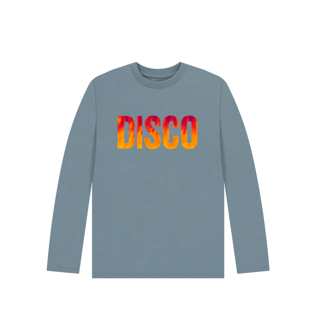 Stone Blue Printed Kids T-Shirt