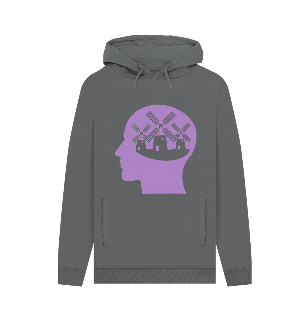 Slate Grey Printed Hoody