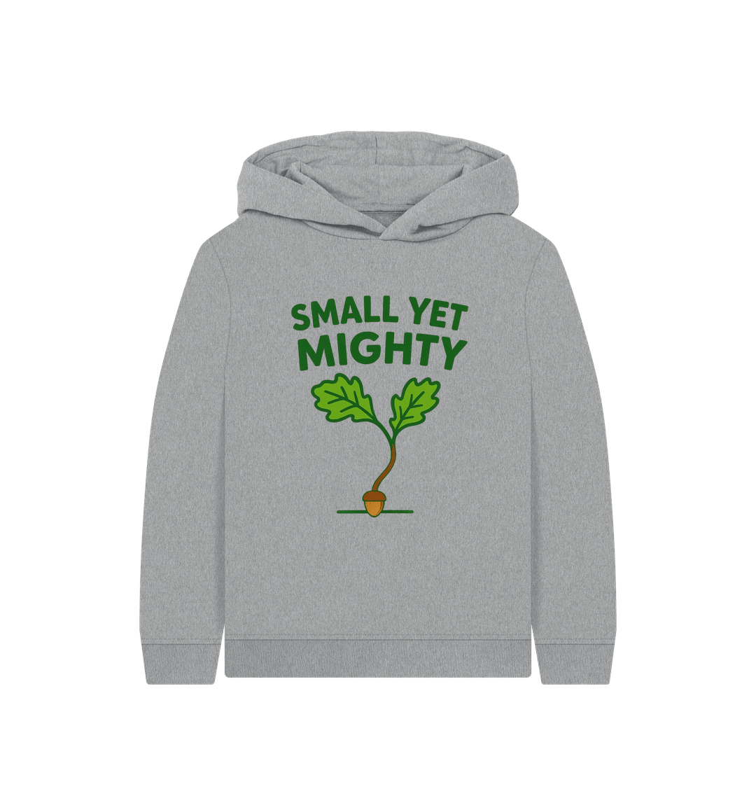 Athletic Grey Printed Kids Hoodie Front