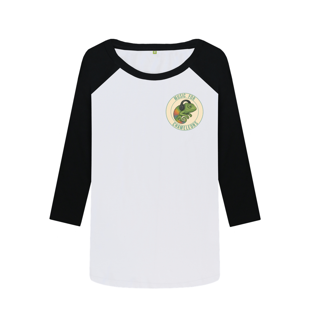 Black-White Printed Baseball T-shirt