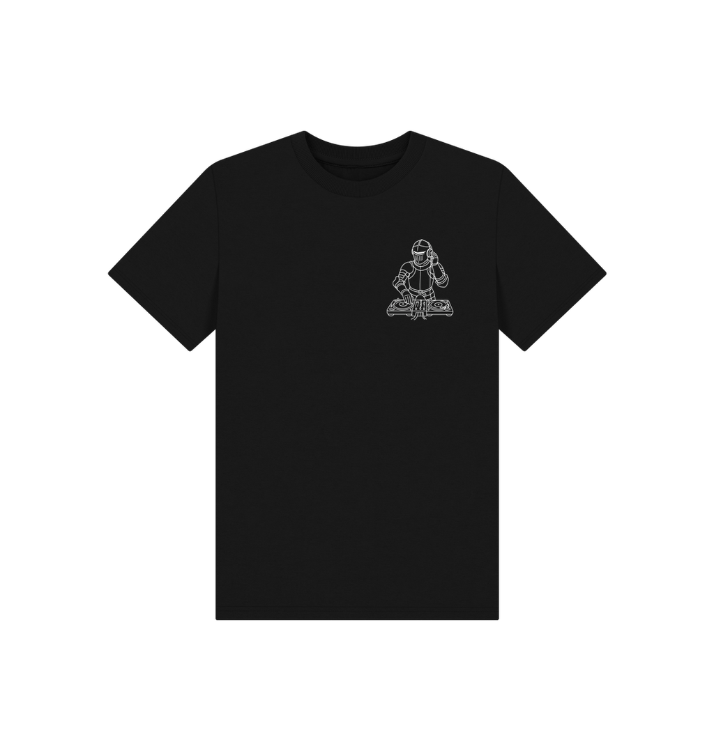 Black Printed Kids T-Shirt