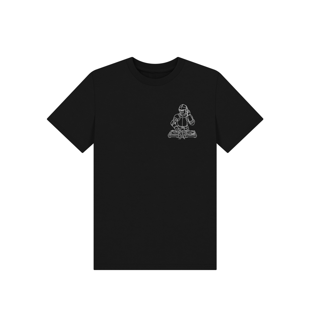 Black Printed Kids T-Shirt