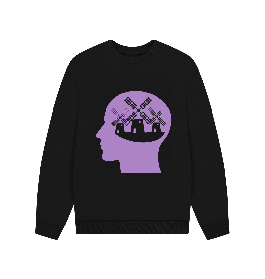 Black Printed Sweater