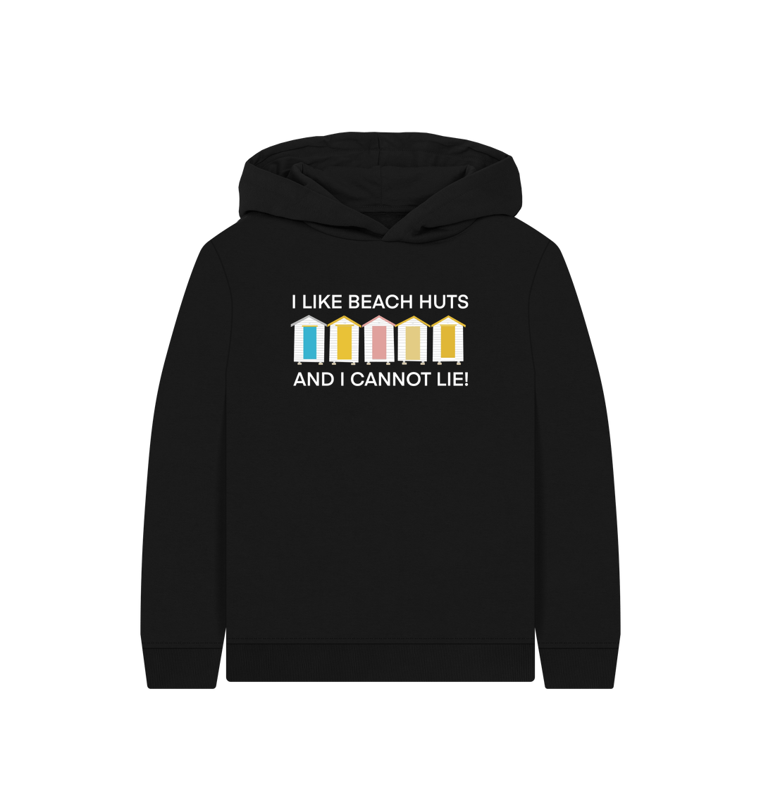 Black Printed Kids Hoodie