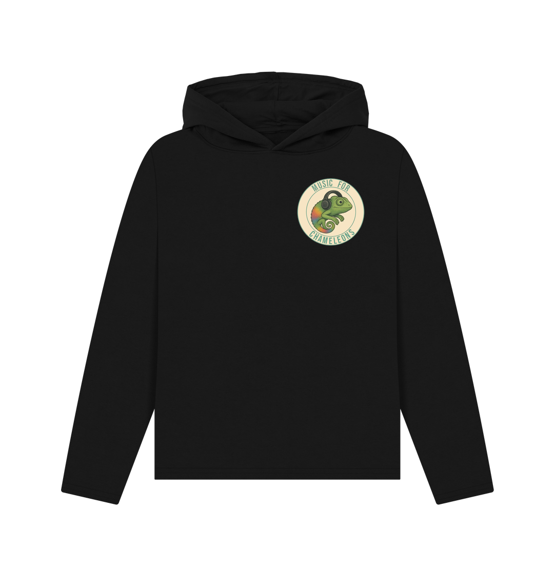 Black Printed Hoody