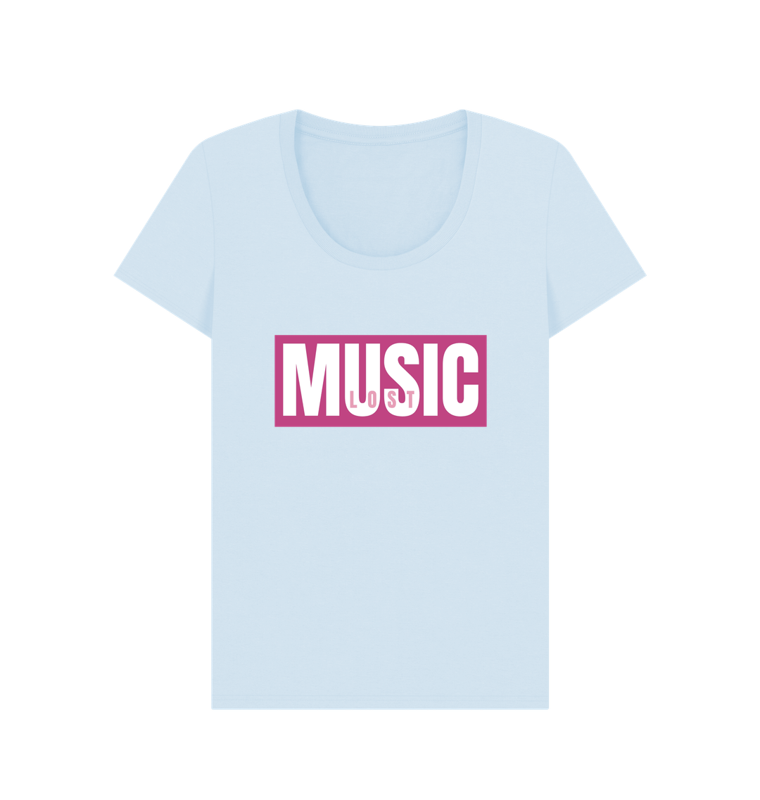 Sky Blue Printed T-shirt