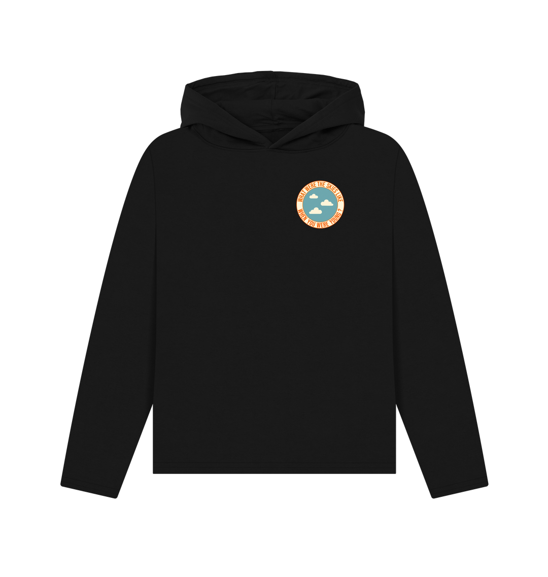 Black Printed Hoody