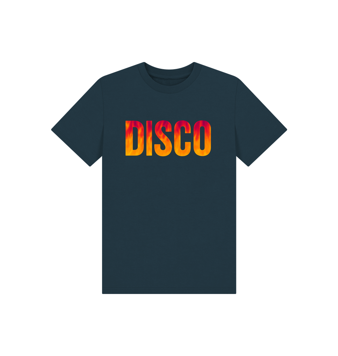 Denim Blue Printed Kids T-Shirt