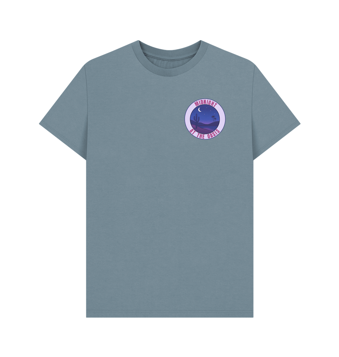 Stone Blue Printed T-shirt