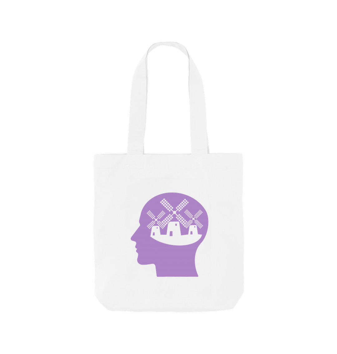 White Printed Bag