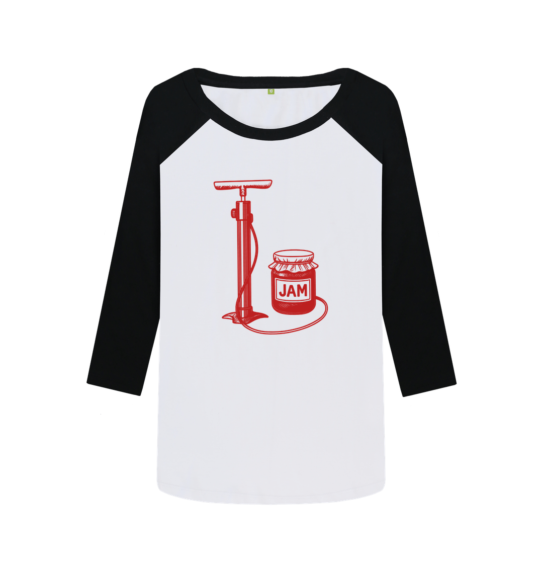 Black-White Printed Baseball T-shirt