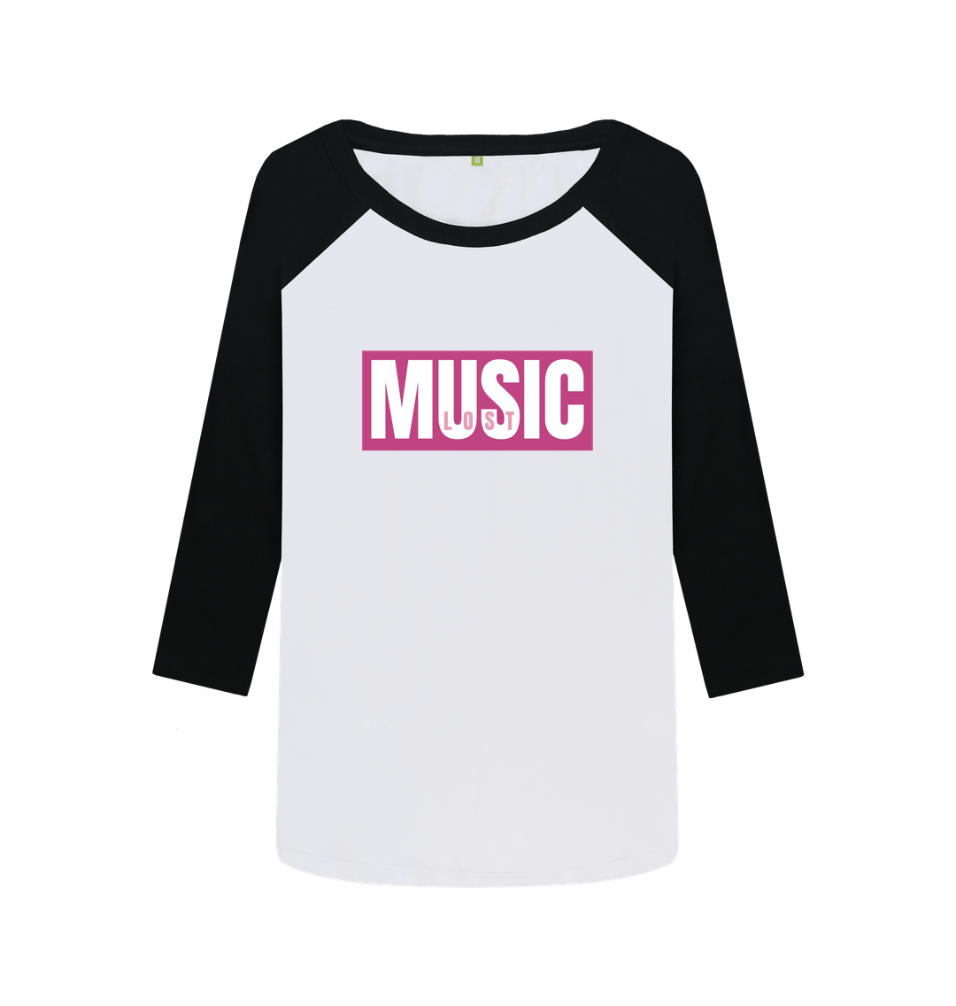Black-White Printed Baseball T-shirt