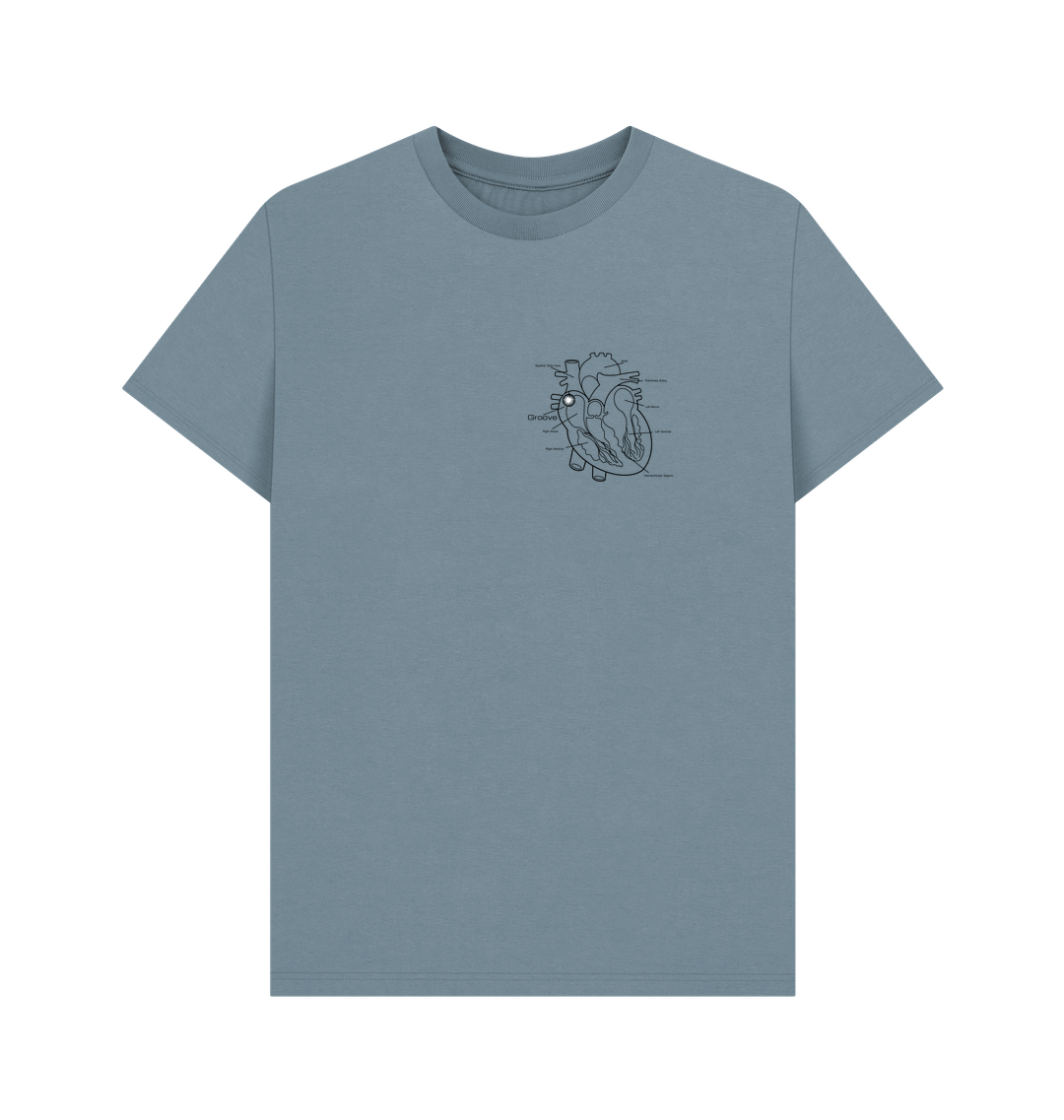 Stone Blue Printed T-shirt