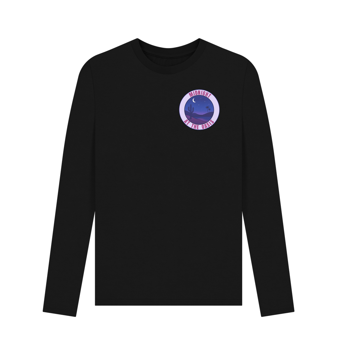 Black Printed Long Sleeve T Shirt