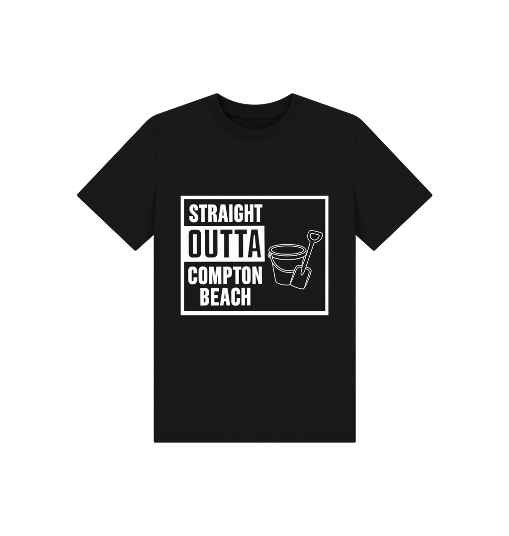 Black Printed Kids T-Shirt