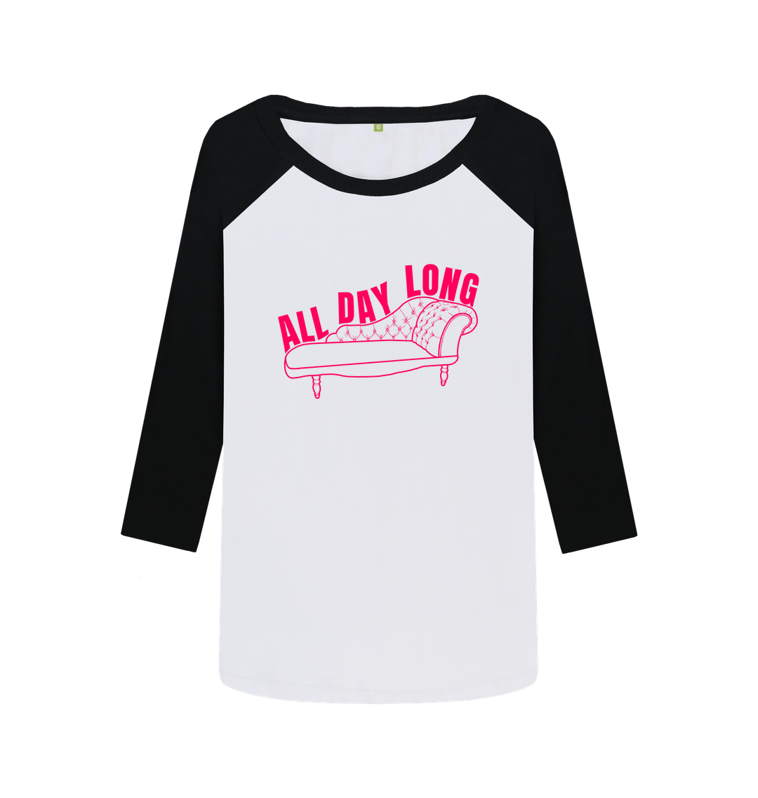 Black-White Printed Baseball T-shirt