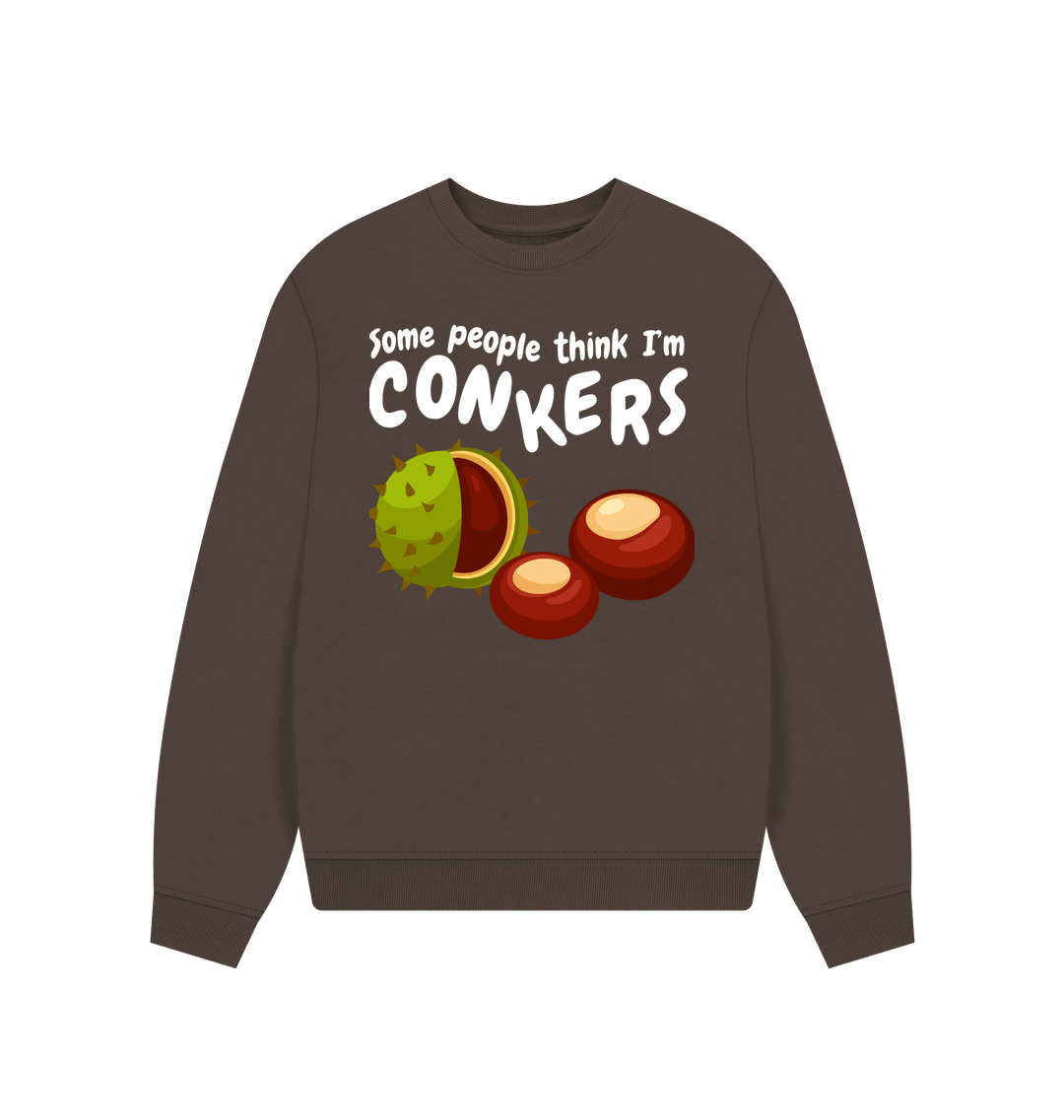 Chocolate Printed Sweater Front
