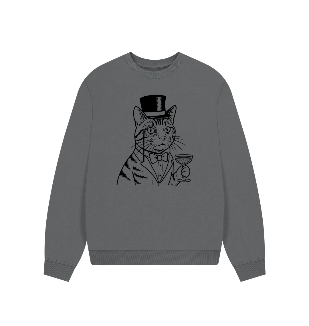 Slate Grey Printed Sweater